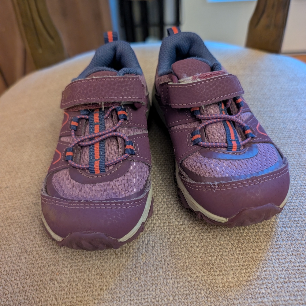 Merrell Purple Toddler (7T) Sneaker with Navy and Orange Accents